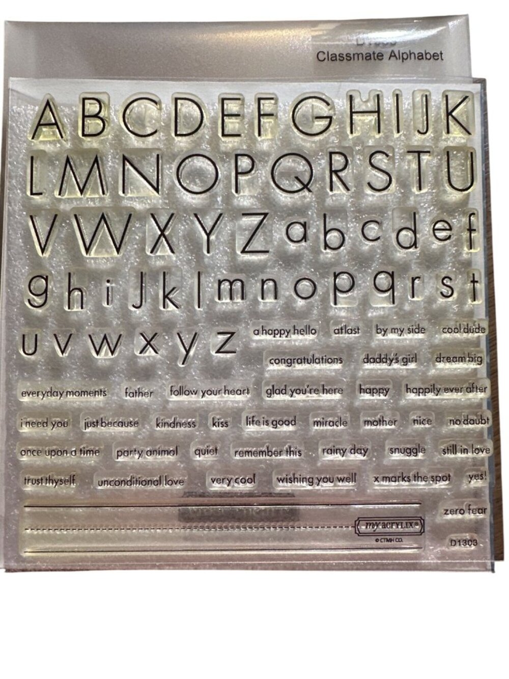 CTMH D1303 Classmate Alphabet Uppercase and Lowercase and Phrases